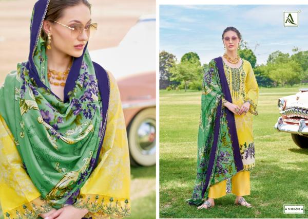 Alok Qurbat Edition 5 Cambric Cotton Designer Dress Material